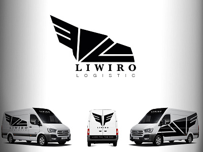 liwiro logo design branding czech design flat icon logo smooth typography vector