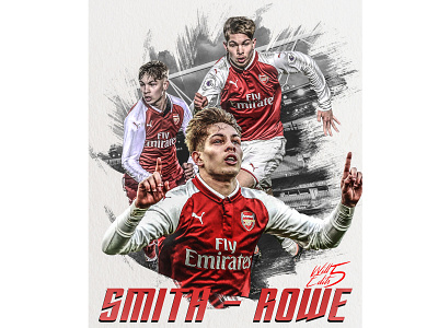 Emile Smith Rowe arsenal design football football kit graphic design magzine photoshop sport