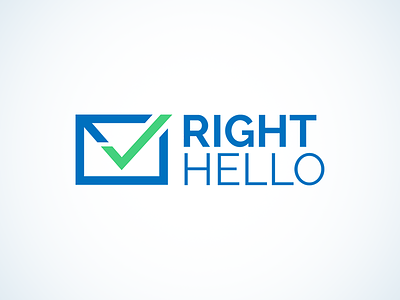 RightHello brand branding design emblem icon identity logo logo design logotype mark sign symbol