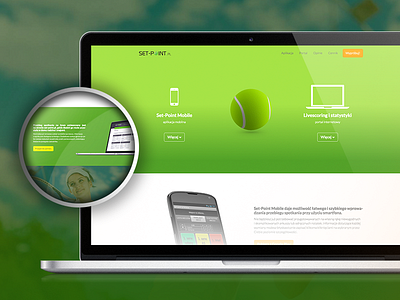 Set-Point - tennis livescoring app landing page