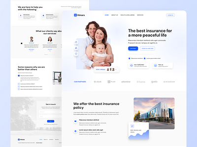Insurance broker concept design figma ui web web design