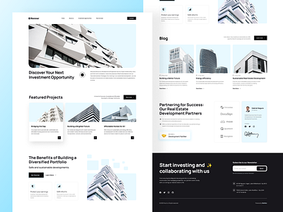 Real Estate landing page concept