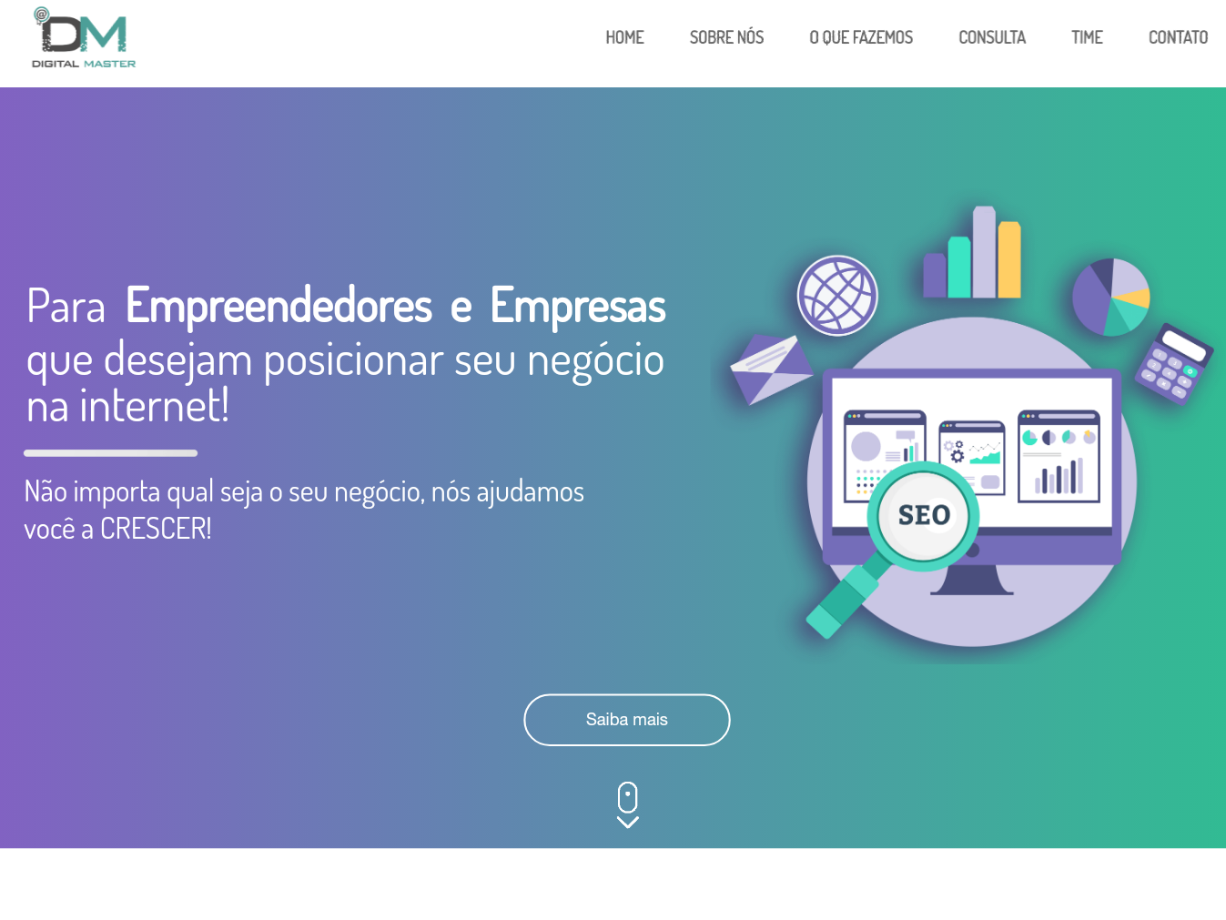 Web site - Digital Master by Lucas Araújo on Dribbble