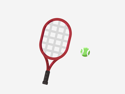 Tennis Racket 2d 2d art 2d artist art design flat illustration vector