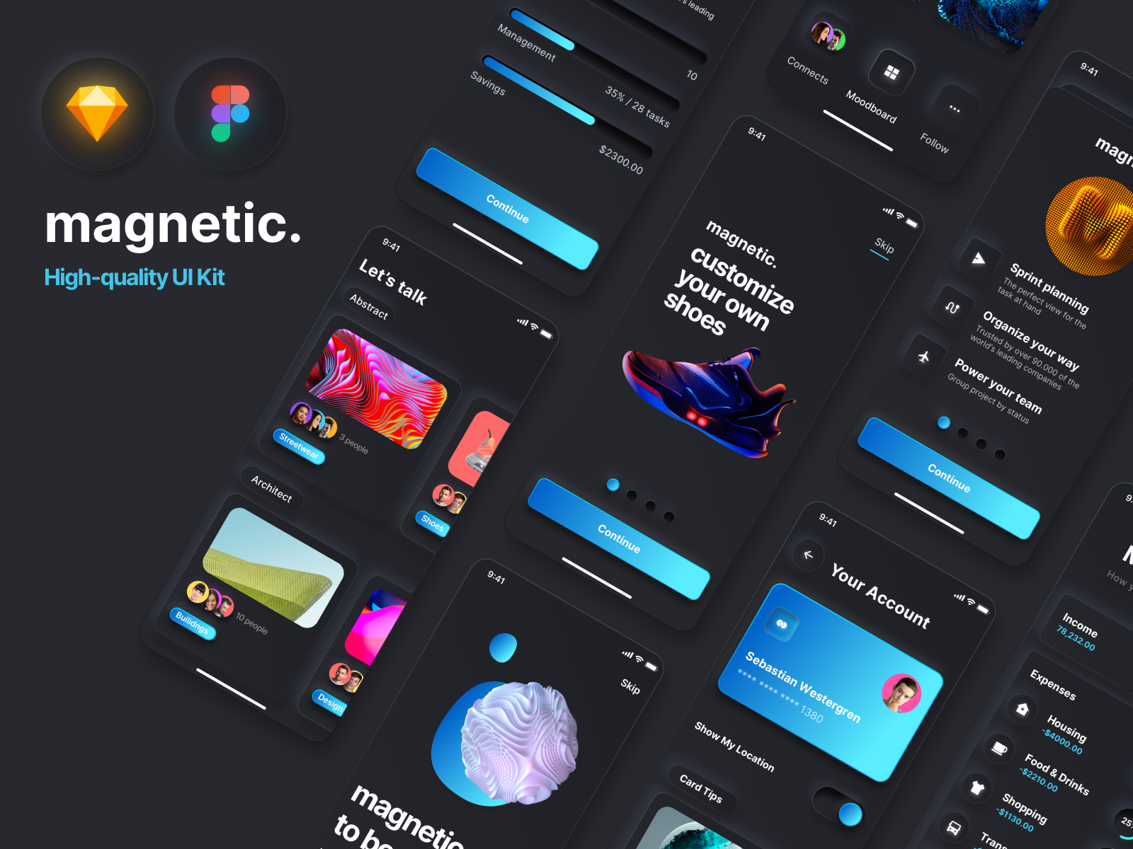 Neumorphic UI Kit (Sketch, Figma) by Harpen Design on Dribbble