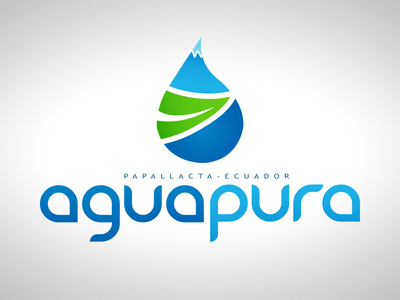 Agua Pura Logo logo water water drop