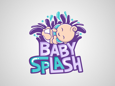 BabySplash Logo aquatic baby logo water