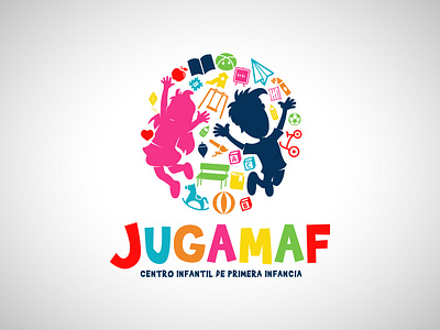 Jugamaf Logo child childcare children daycare kids logo logotipe logotipo