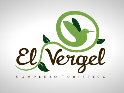 El Vergel Logo humming bird hummingbird logo logotipe logotipo