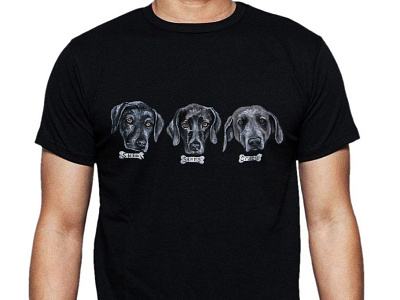 Hand-painted t-shirt, dogs, Футболка с ручной росписью, собаки apparel art design drawing fashion hand painted handmade paint style wear