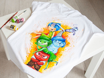 Hand painted t shirt, custom t shirt, hand painted clothes