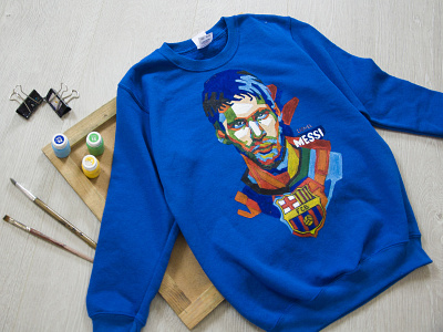 Hand-painted clothing, sweatshirt  for a boy