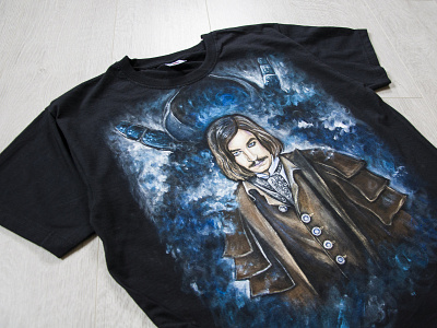 Hand-painted t-shirt, Gogol
