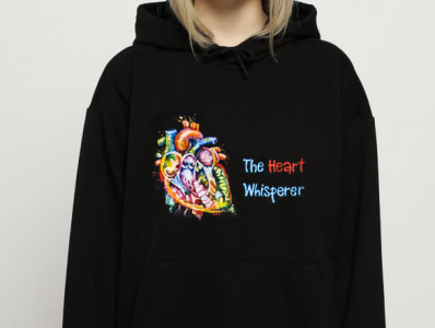 Hand painted hoodies for girls apparel design drawing fashion hand painted handmade illustration painting style wear