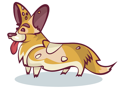 Corgi design illustration vector