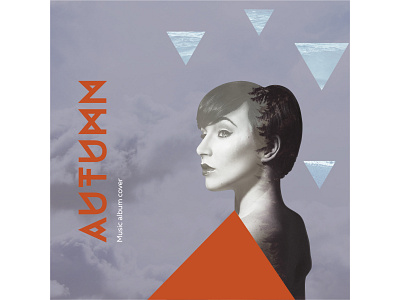 Music album cover design illustration