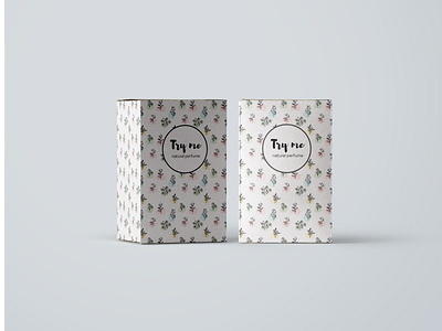 Pattern for natural parfume branding design illustration