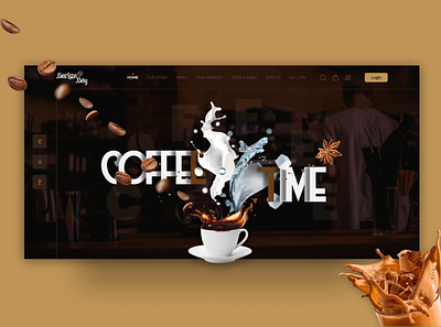 Coffee Shop Landing Page adobe agency apps design business coffee shop figma fitness food furniture game health landing page medical psd ui user experience user interface ux web design web template