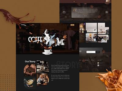 Coffee Shop Landing Page adobe agency apps design branding business coffee coffee shop figma fitness food furniture game health landing page medical ui user experience user interface web design web template