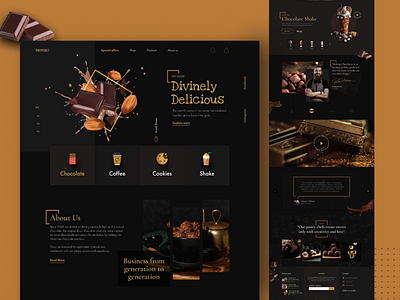 Chocolate Shop Landing Page