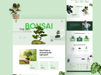 Plant Landing Page agency apps design business dribble figma fitness food furniture game health landing page medical nature plant landing page ui user experience user interface ux web design web template