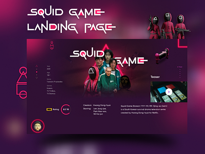 Squid Game Landing Page