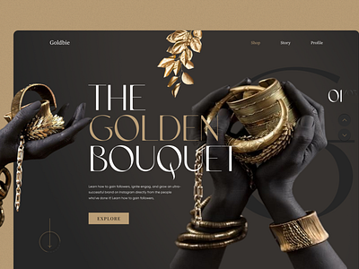 The Golden BOUQUET Landing page