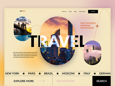 Travel Agency Landing Page agency app design business creative creative design dribbble figma landing page mobile travel travel agency ui ui design user experience user interface ux research web design website