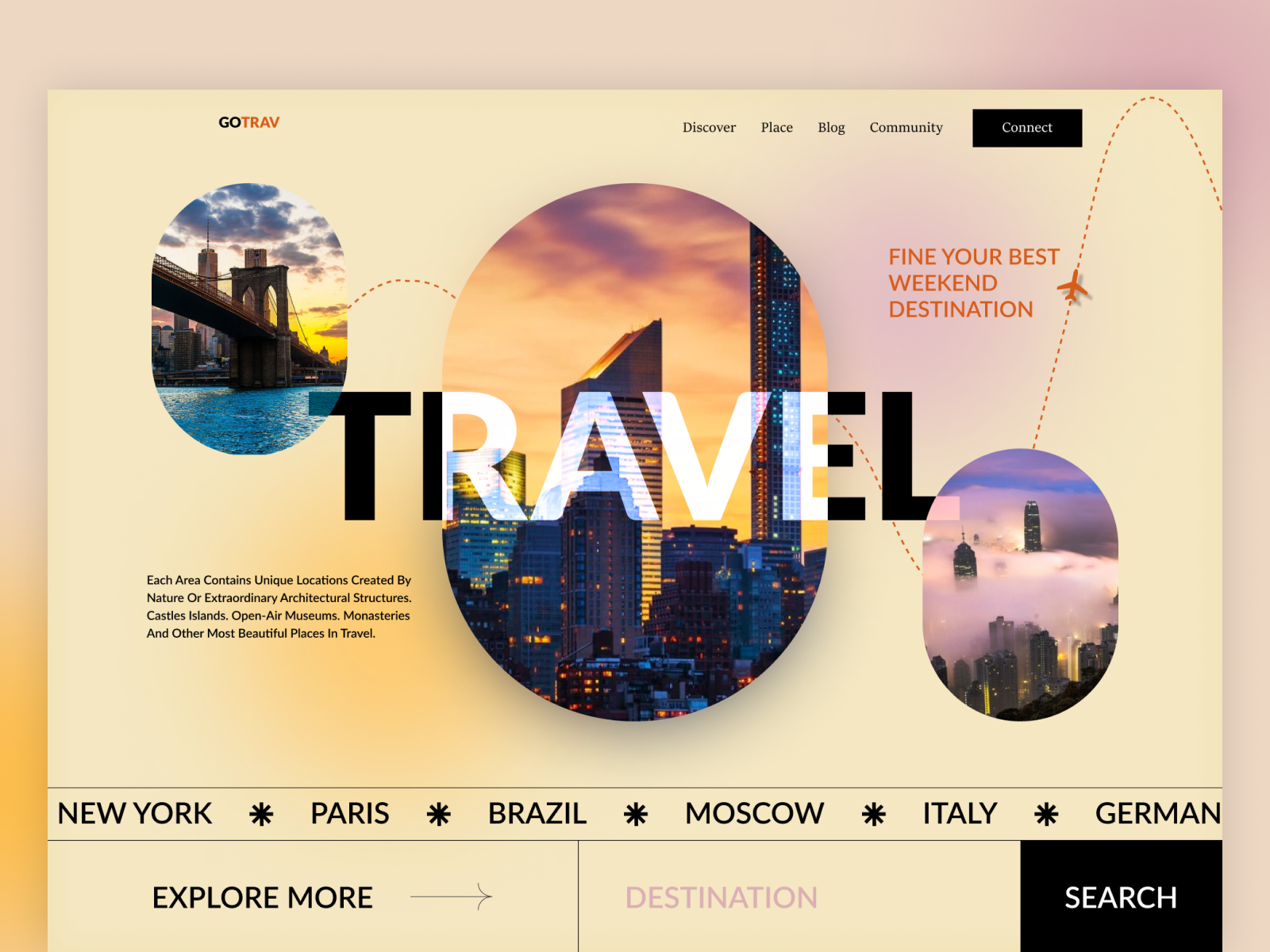 Travel Agency Landing Page by Shajedul Islam Tanvir on Dribbble