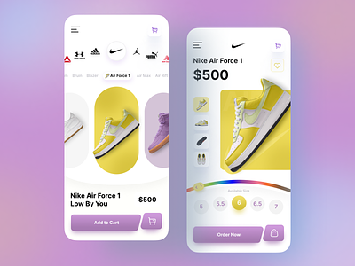 Shoes - Mobile App Design Concept adidas agency app concept business creative creative design design dribbble e commerce ecommence figma landing page mobile app nike shoe shoe mobile apps ui user experience user interface