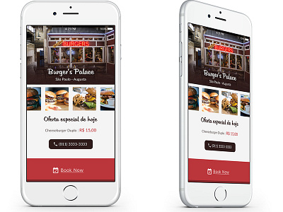 Iphone 6 Food App Mockup