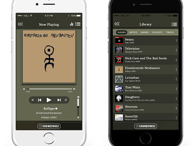 Ios Music App Mock-Up design ios iphone6 mock up photoshop typography ui ui ux design ui design