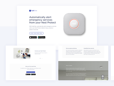 SafeTrek Integration Concept cta image landing page ui white