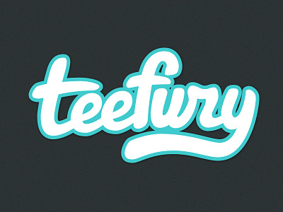 TeeFury brand doodle script