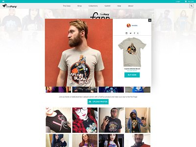 TeeFury Fanpage - Revisited ecommerce ugc ui ux