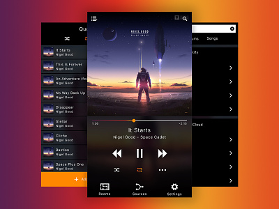 SONOS Case Study Pt. 2 app case study mobile music music player product design redesign sketch sonos ui ux