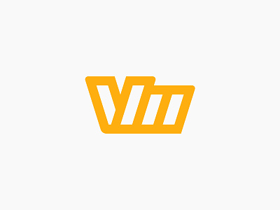 VM Mark abstract brand logo m modern monogram v