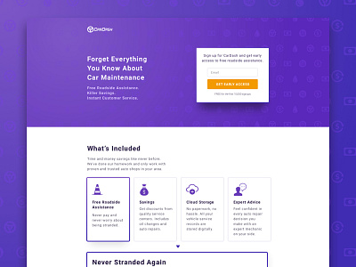 CarDash Landing Page