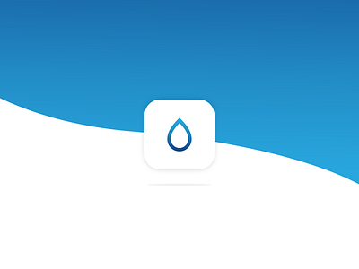 App Icon adobexd app branding challenge clean dailyui design dribbble icon ios logo minimal ui ux water