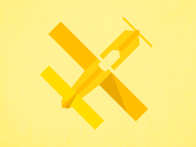 Plane Yellow 2 d airplane airplane icon branding flat icon illustration logo tandem vector vector illustration yellow