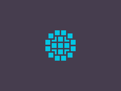 StructOrb blue circle dot pixels squares