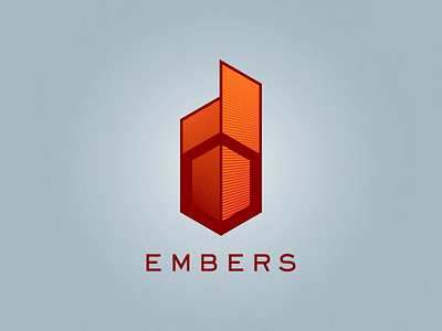 Embers - logo concept branding burning embers fire flames identity orange red
