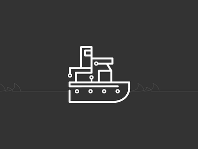 tug-a-boat digital icon lab symbol tugboat