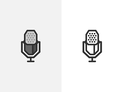 same shape symbol (mic check) icon microphone symbol