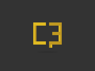C3PO 3 c monogram o p star wars symbol vector yellow