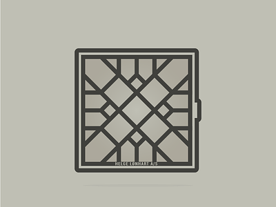 Cap Et Al no.01 geometry industrial design lines manhole cover