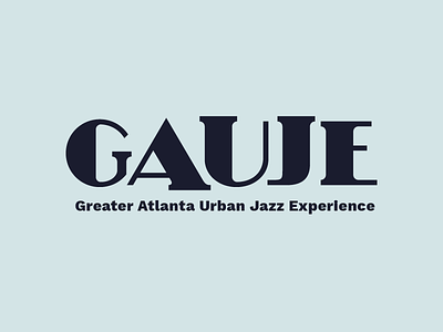 GAUJE branding identity jazz logo nonprofit wordmark