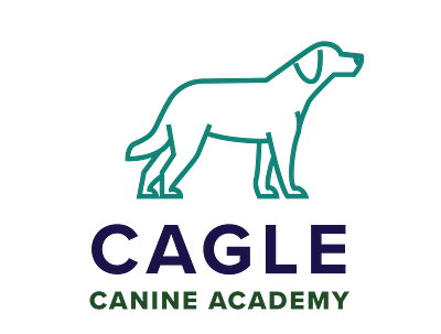 Cagle Canine Academy Logo branding design logo vector