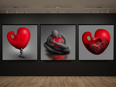 Creative Heart Gallery - Adam Parsons art adamparsonsart design digital art digital artist digital illustration heart illustration ipad pro procreate procreate app