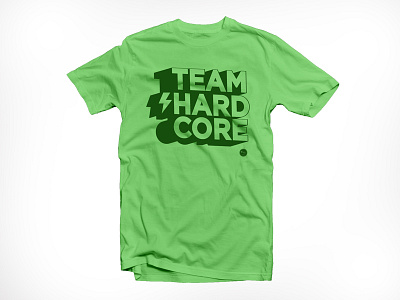 Team Hardcore TShirts green hardcore illustration lighting bolt team tshirt